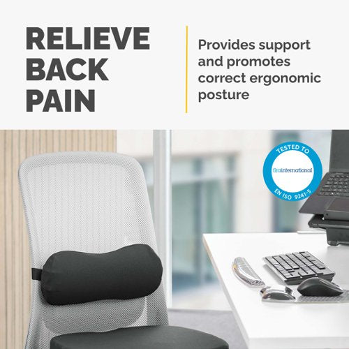Fellowes Breyta Lumbar Cushion Black