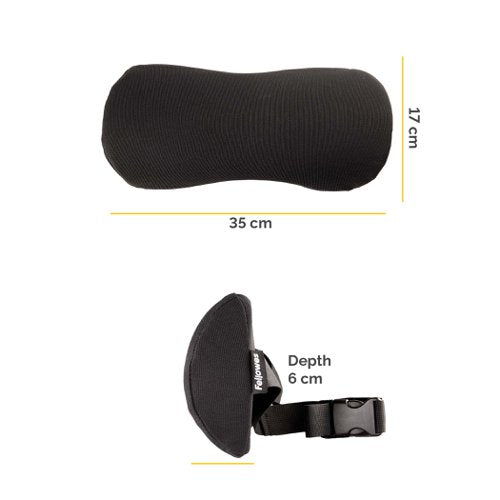Fellowes Breyta Lumbar Cushion Black