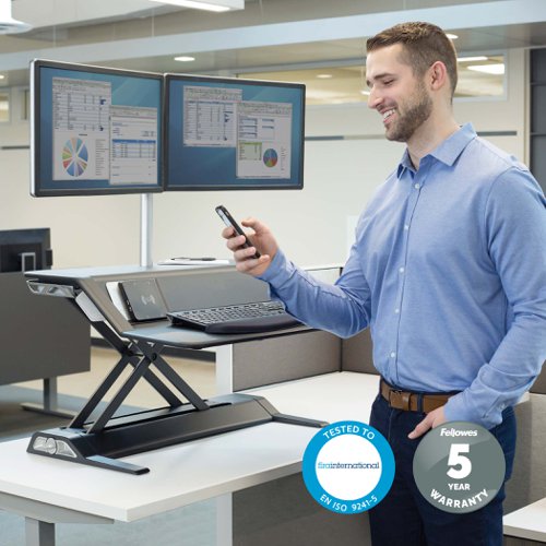 Fellowes Lotus DX Sit Stand Black