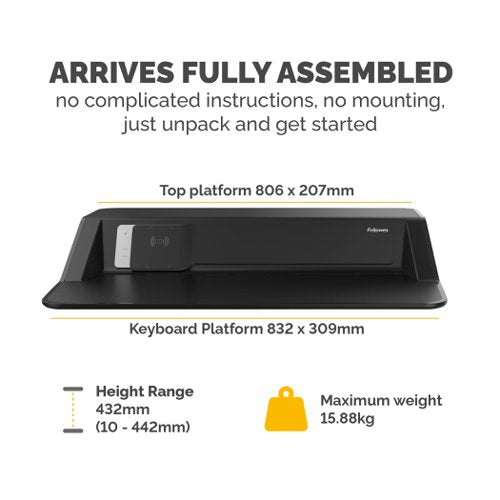 Fellowes Lotus DX Sit Stand Black