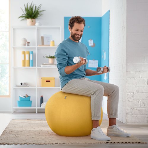 Leitz Ergo Cosy Sitting Ball Warm Yellow