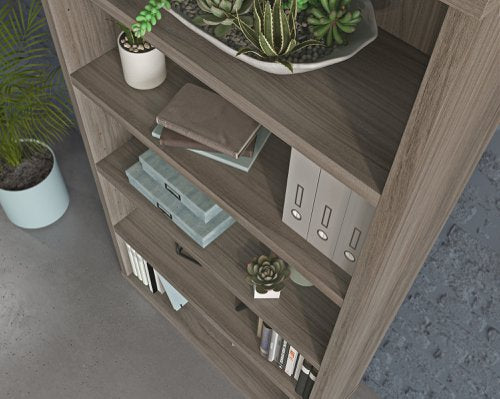 Affiliate 5 Shelf Bookcase Hudson Elm