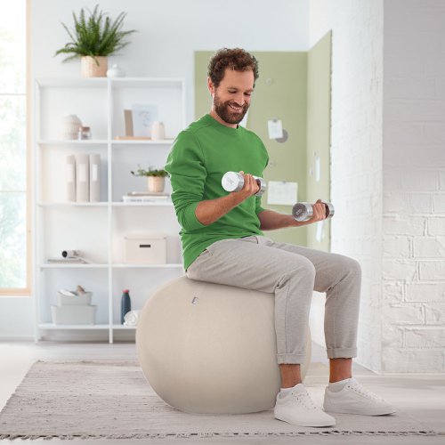 Leitz Ergo Sitting Ball 75cm Light Grey