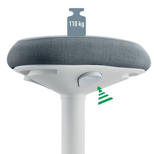 Leitz Ergo Sitting Stool Dark Grey