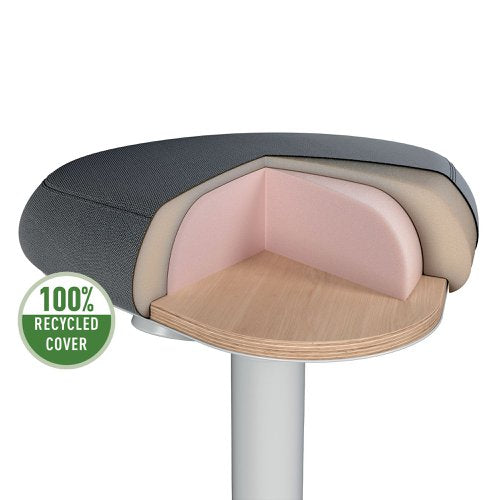 Leitz Ergo Sitting Stool Dark Grey