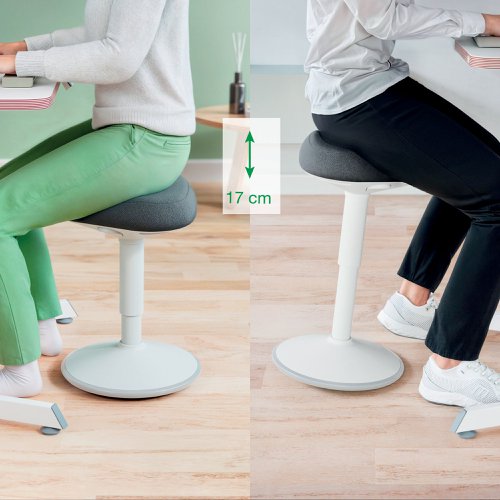 Leitz Ergo Sitting Stool Dark Grey