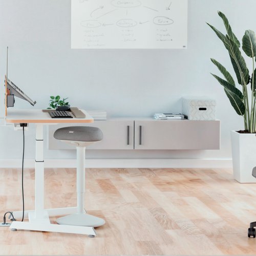 Leitz Ergo Standing Stool Light Grey