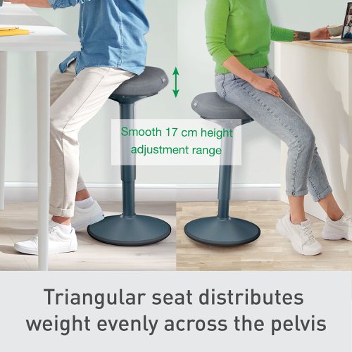 Leitz Ergo Standing Stool Dark Grey