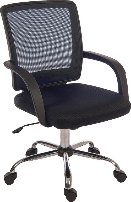 Star Mesh Back Chair Black
