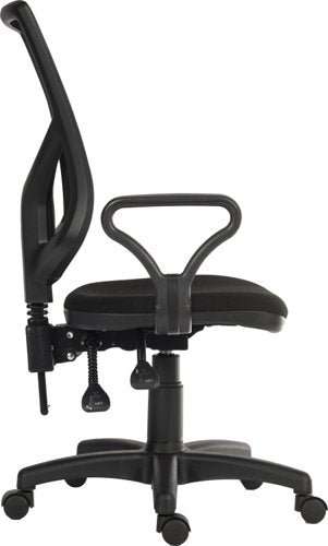 Vanguard Exec Mesh Chair Loop Arms BK