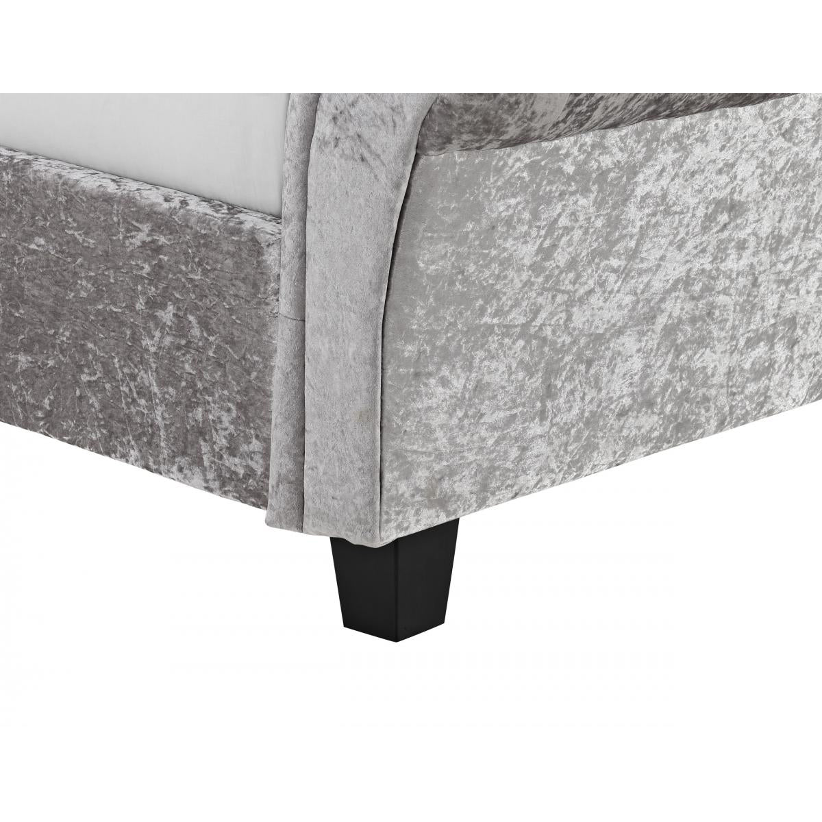 Casablanca (Serenity) Crushed Velvet Double Bed Grey