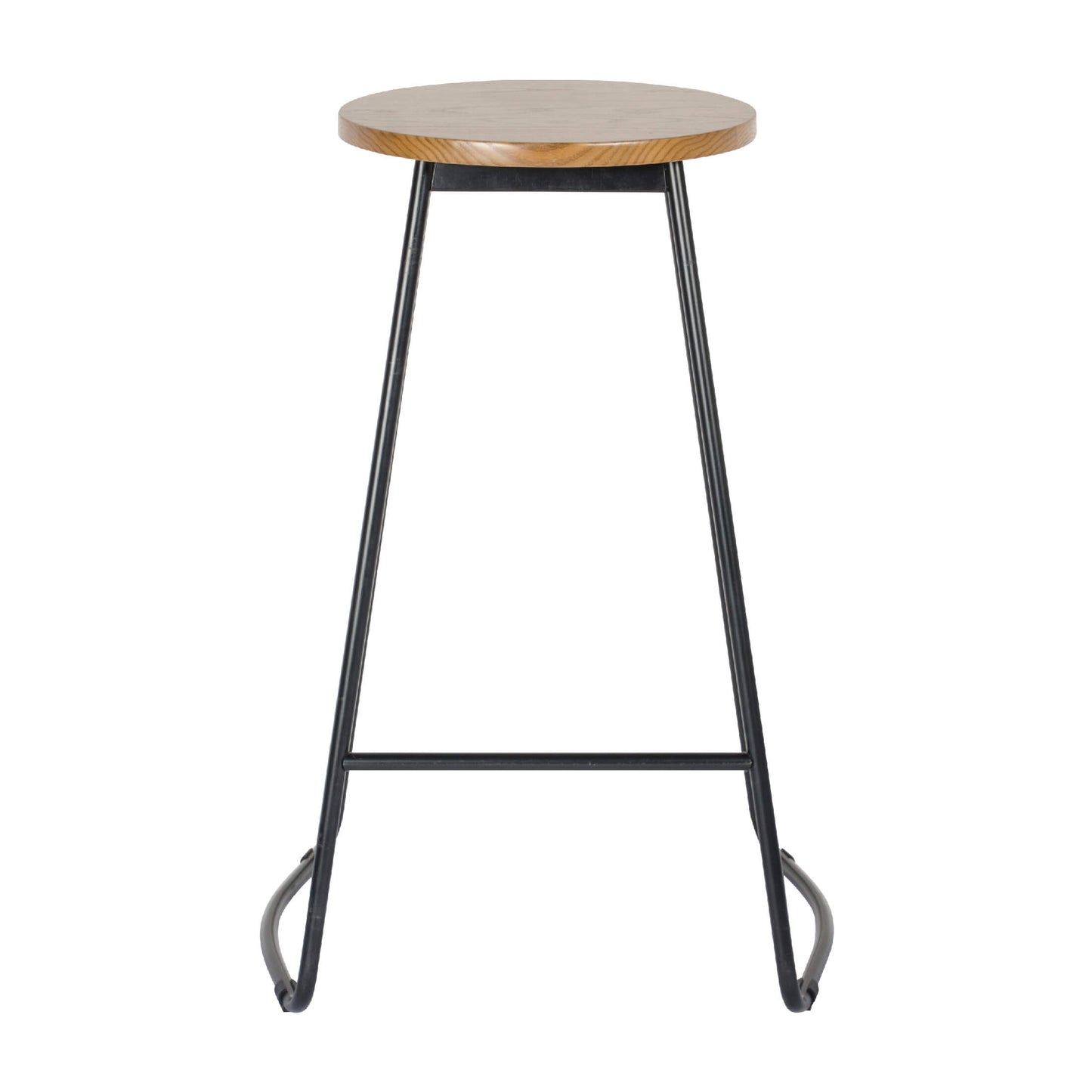 Trent Bar Stool Black & Natural
