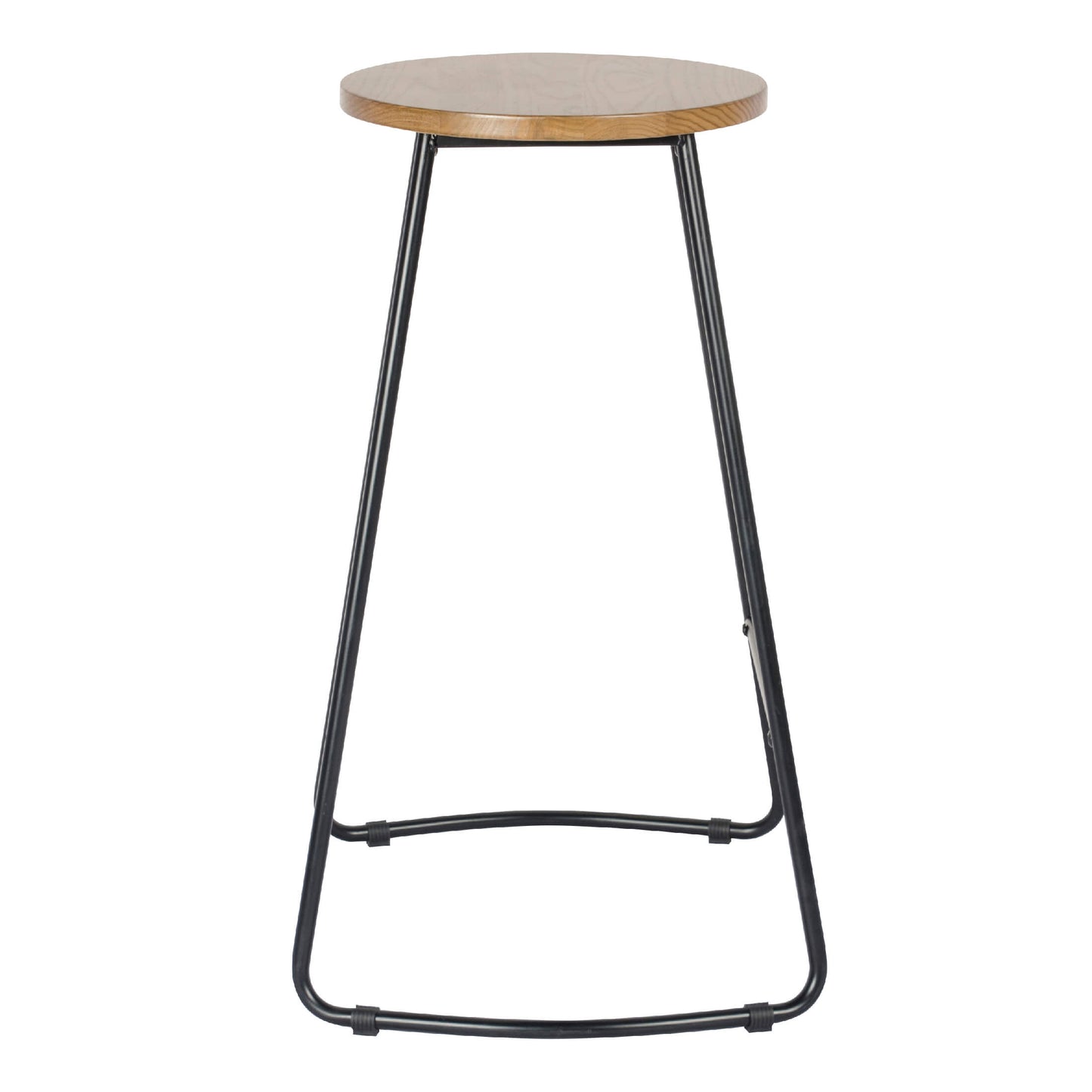 Trent Bar Stool Black & Natural