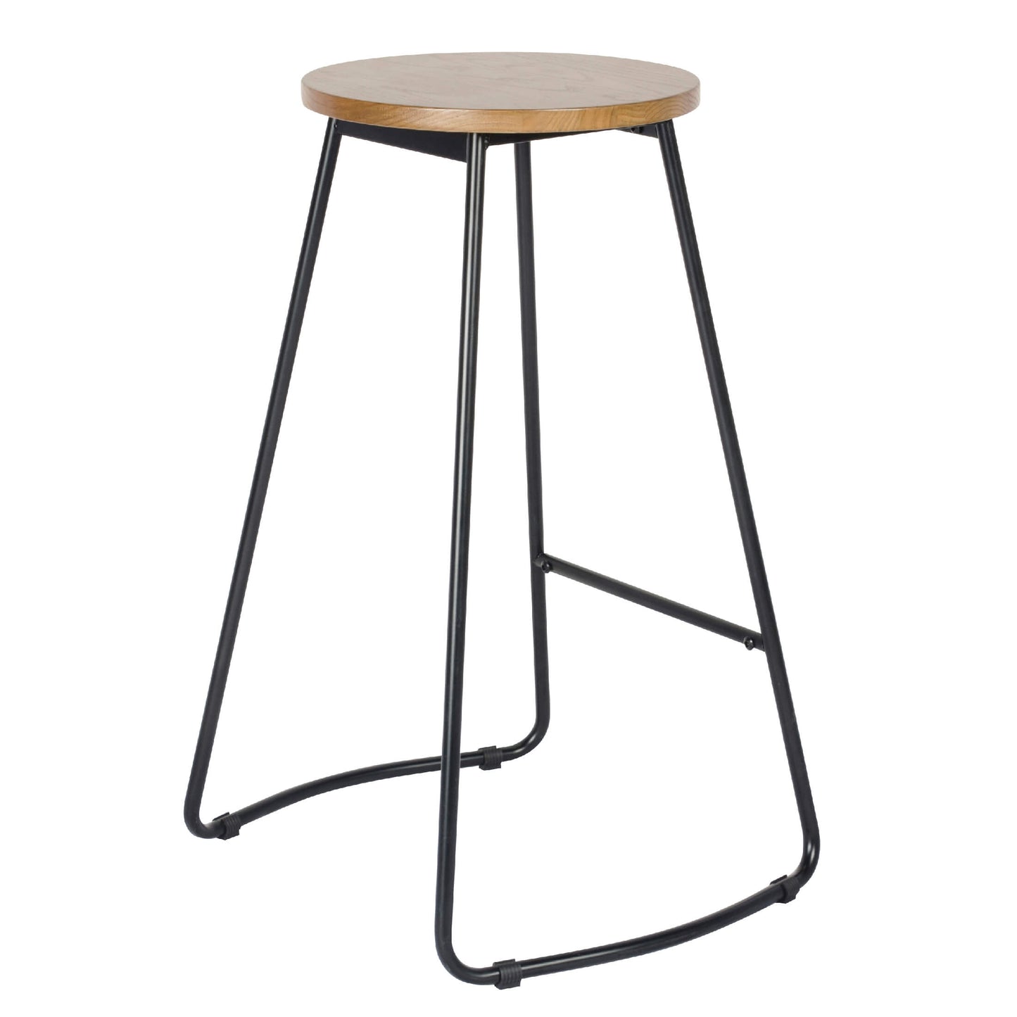 Trent Bar Stool Black & Natural