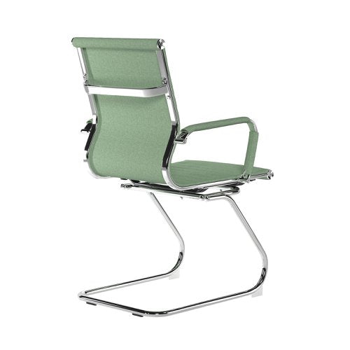 Aura MB Fabric Visitor Chair Green
