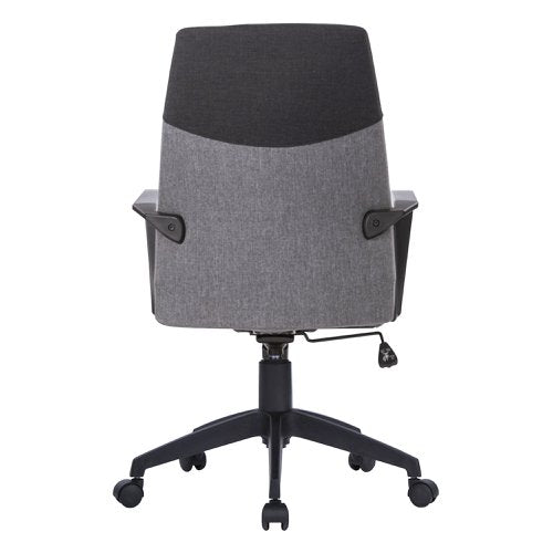 Clyde HB 2Tone Fabric Exec Chair GYBK