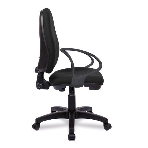Java 100 1 Lever Ops Chair FixArms BK