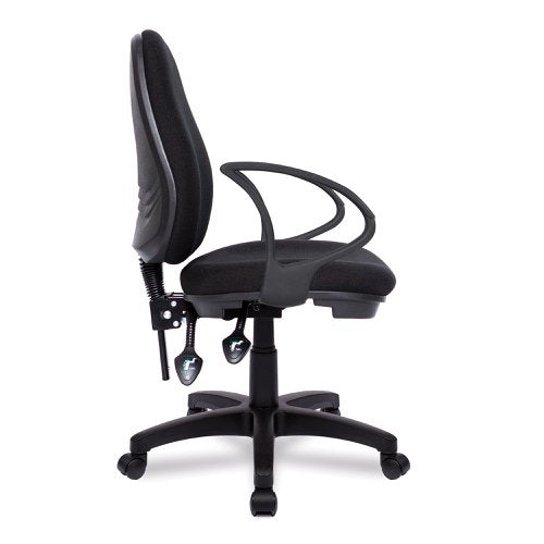 Java 300 3 Lever Ops Chair FixArms BK
