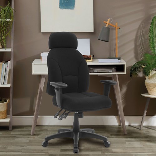 Avon HB 24HR 3 Lever Fab Ops Chair BK