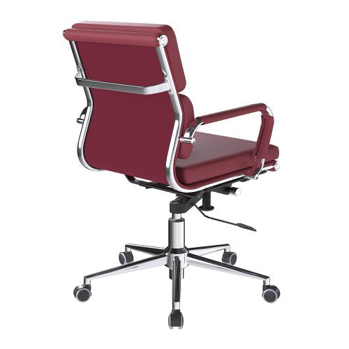 Avanti MB Bond Leather Exec Chair Red