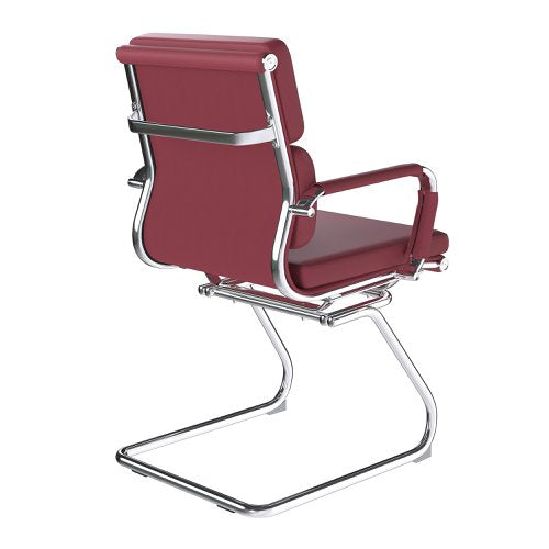 Avanti MB Bond Lthr Visitor Chair Red