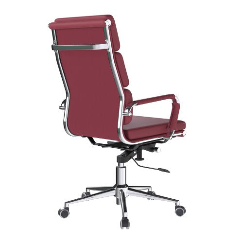 Avanti HB Bond Leather Exec Chair Red