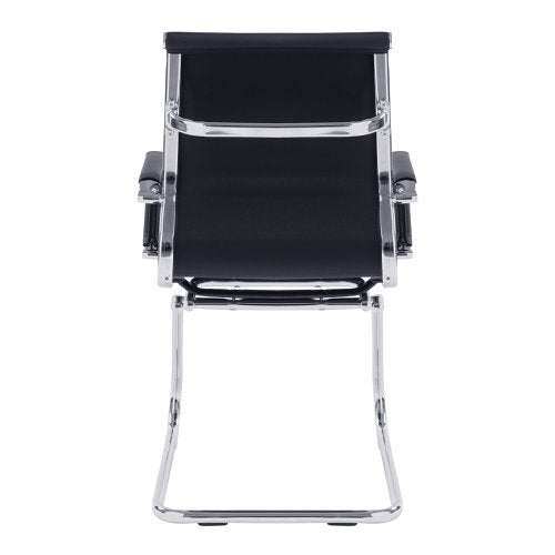 Aura MB Bond Leather Visitor Chair BK