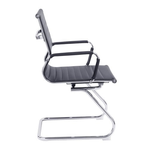 Aura MB Bond Leather Visitor Chair BK