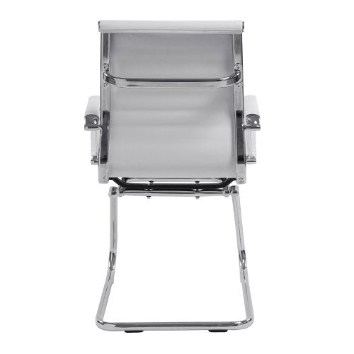 Aura MB Bond Leather Visitor Chair WH