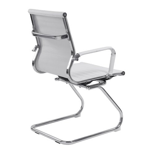 Aura MB Bond Leather Visitor Chair WH