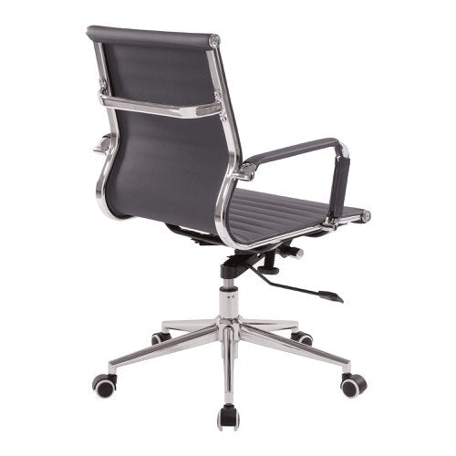 Aura MB Bonded Leather Exec Chair GRY