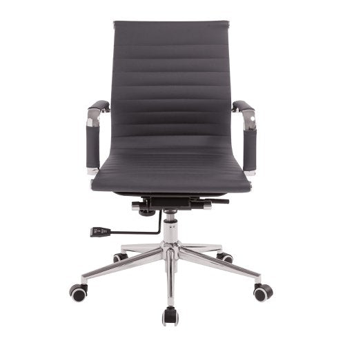 Aura MB Bonded Leather Exec Chair GRY