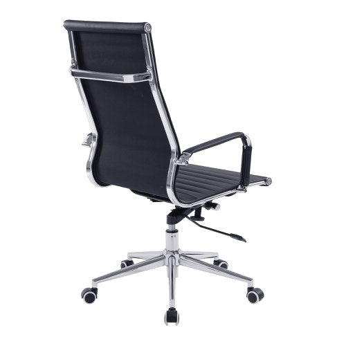 Aura HB Bonded Leather Exec Chair BK