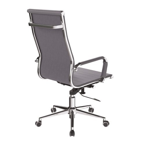 Aura HB Bonded Leather Exec Chair GRY
