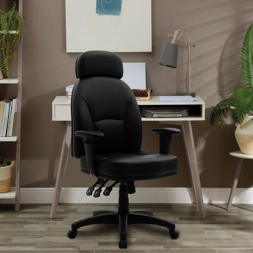 Avon HB 24HR 3 Lever PU Ops Chair BK