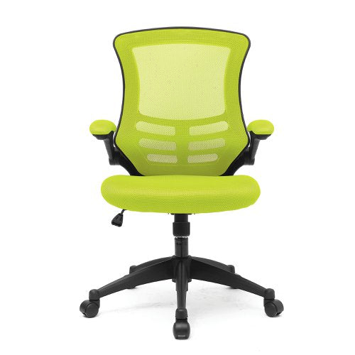 Luna HB GRN Mesh Ops Chair BK Shell