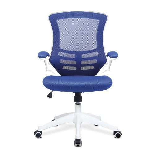 Luna HB BL Mesh Ops Chair WH Shell