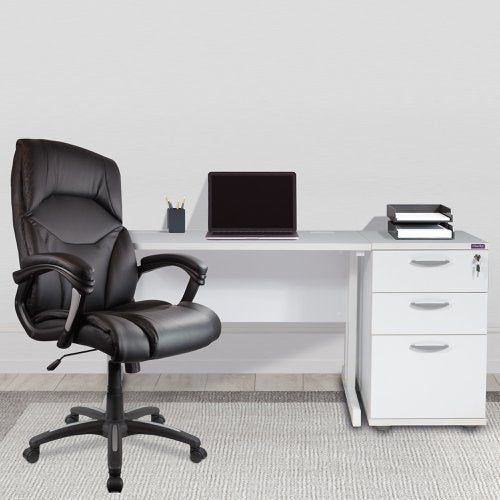 Wellington High Back Exec Chair Black