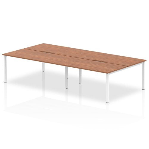 Evolve Plus 1600mm 4P Desk WL WH