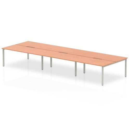 Evolve Plus 1600mm 6P Desk BC SL