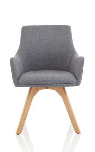 Camden Grey Chair Wooden Leg