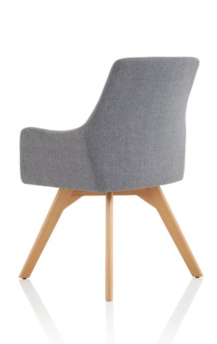 Camden Grey Chair Wooden Leg