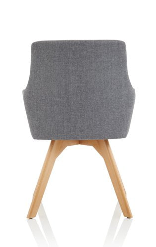 Camden Grey Chair Wooden Leg
