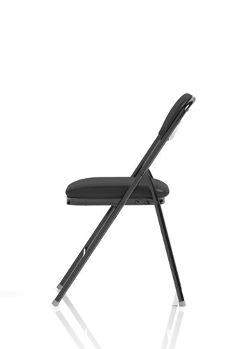 Sicily PU Leather Folding Chair Black
