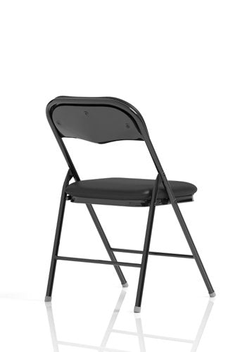 Sicily PU Leather Folding Chair Black