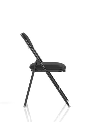 Sicily PU Leather Folding Chair Black