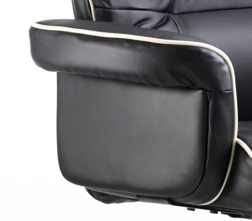 Chelsea Exec Chair Black Leather