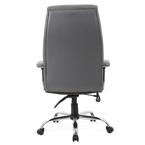 Penza Executive Chair Leather Grey