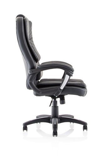 Dakota HB Leather Look Chair BK
