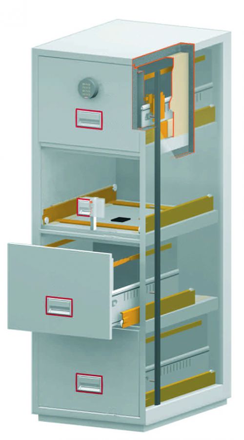 FS2274E Fire File 4D FileCab ElecLock